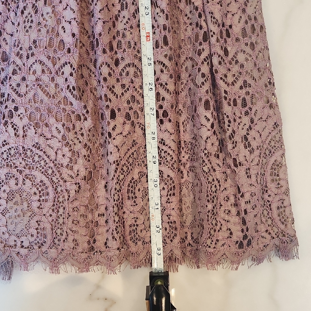 ASOS Lace Mini Dress in Dusty Pink - Picture 6 of 8